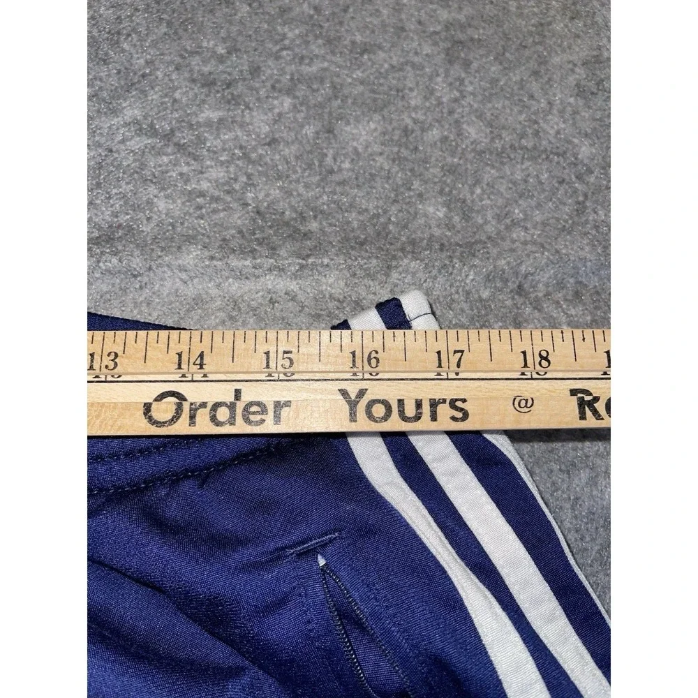 VTG Adidas Snap Tearaway Track Pants Navy Blue Breakaway Mens XL